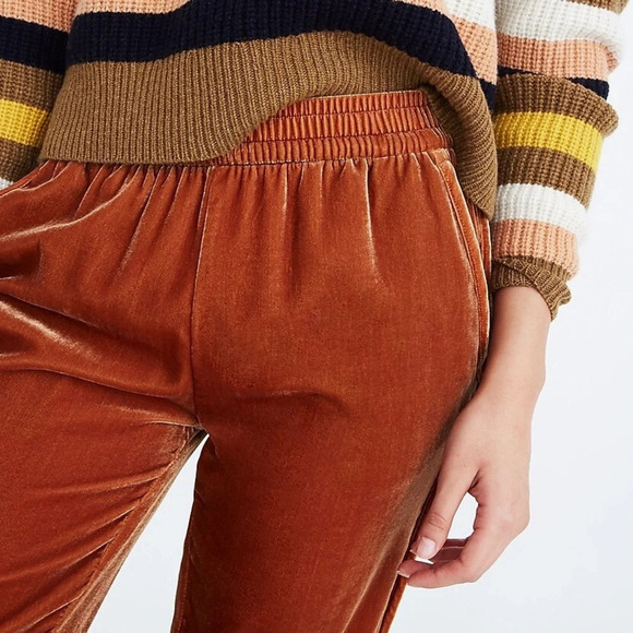 MADEWELL NWOT Track‎ Trousers in Velvet - Picture 4 of 12